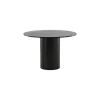 Eettafel Rond Zwart 110cm - Fineer - Scandinavisch