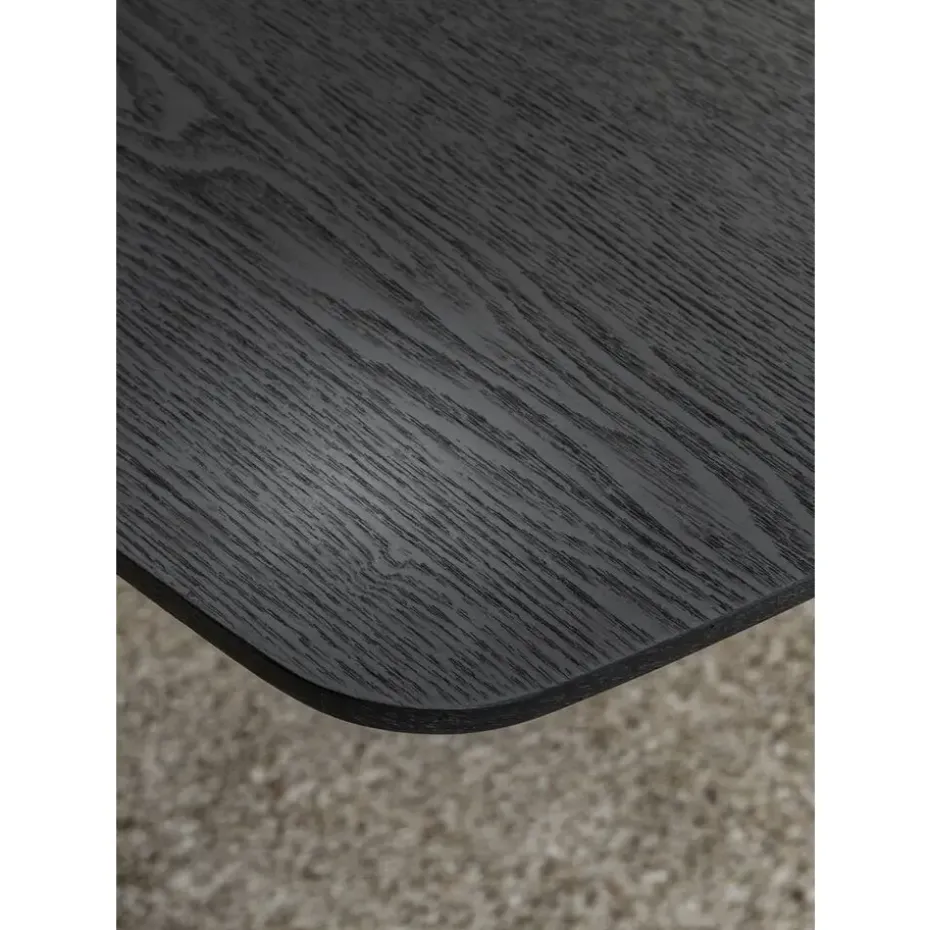 Eettafel Suzanne - zwart - 200x90 cm