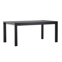 Eettafel Uitschuifbaar - Zwart Eikenhout - 170x95x75cm - Slider