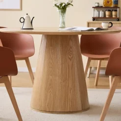 Eettafel voor 6 personen Rond Hout