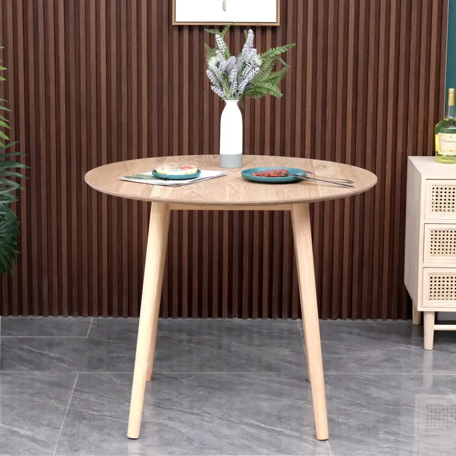 Eettafel voor 4 personen van massief grenen D90