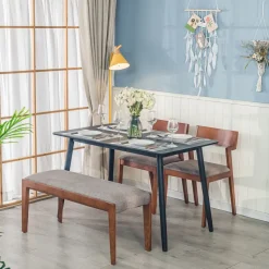 Eettafel voor 4 personen van massief grenenhout L120