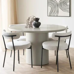 Eettafel Zand - Rond - 120x120x75cm - Nagano