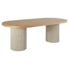 Eettafel Zand/Naturel - Deens Ovaal - 220x100x75cm - Solva