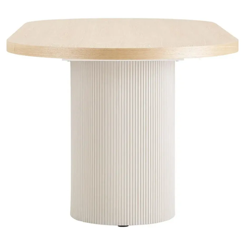 Eettafel Zand/Naturel - Deens Ovaal - 220x100x75cm - Solva