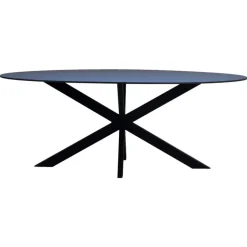 Eettafel Zwart Fenix Metaal - 200x90x76cm - Harper