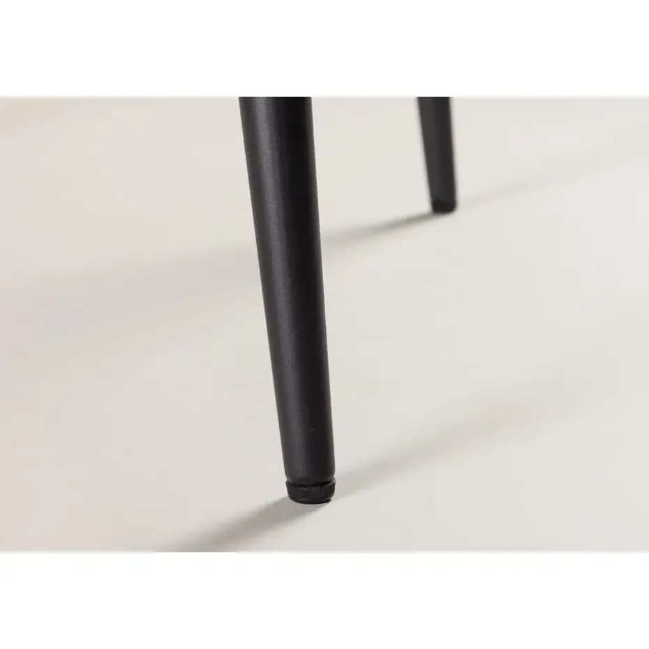 Eettafel Zwart Hout - 230x85x75cm - Ellis