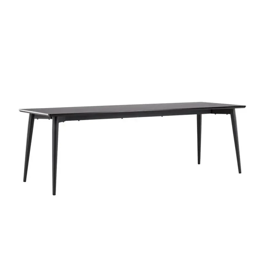 Eettafel Zwart Hout - 230x85x75cm - Ellis