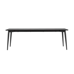 Eettafel Zwart Hout - 230x85x75cm - Ellis