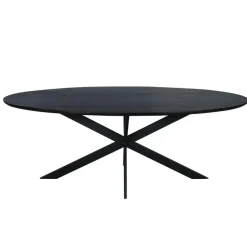 Eettafel Zwart Hout - 240x110x76cm - Ferris