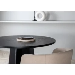 Eettafel Zwart Hout - 110x110x75cm - Bootcut