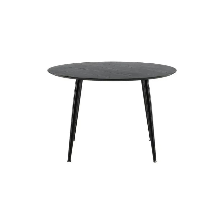 Eettafel Zwart Hout - 115x115x75cm - Dipp