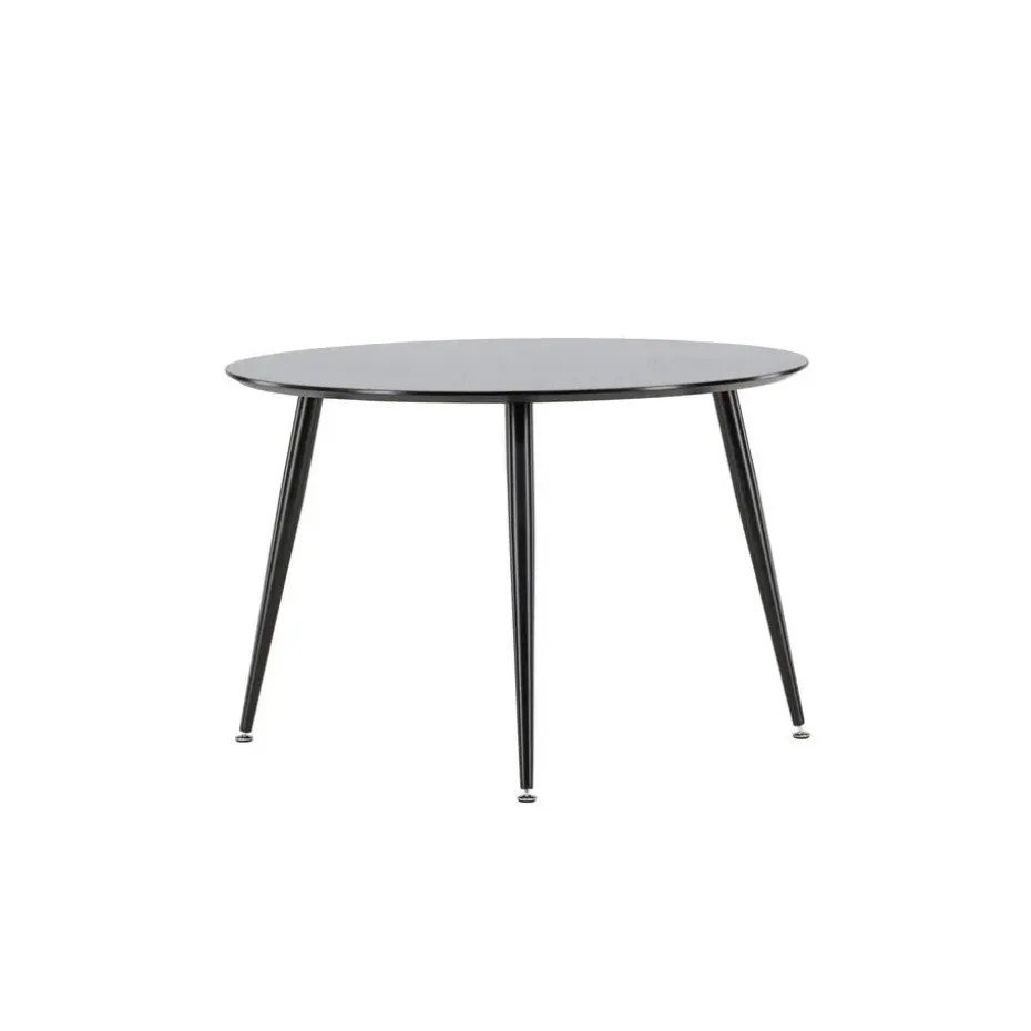 Eettafel Zwart Hout - 115x115x75cm - Dipp