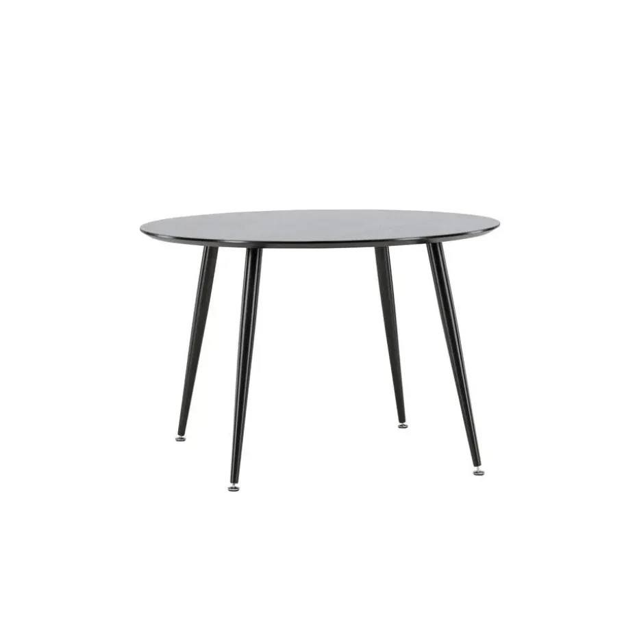 Eettafel Zwart Hout - 115x115x75cm - Dipp