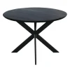Eettafel Zwart Hout - 110x110x76cm - Ferris