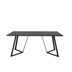 Eettafel Zwart Hout - 180x90x75cm - Marina