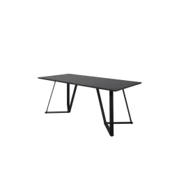 Eettafel Zwart Hout - 180x90x75cm - Marina