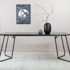 Eettafel Zwart Hout - 190x90x75cm - Petra