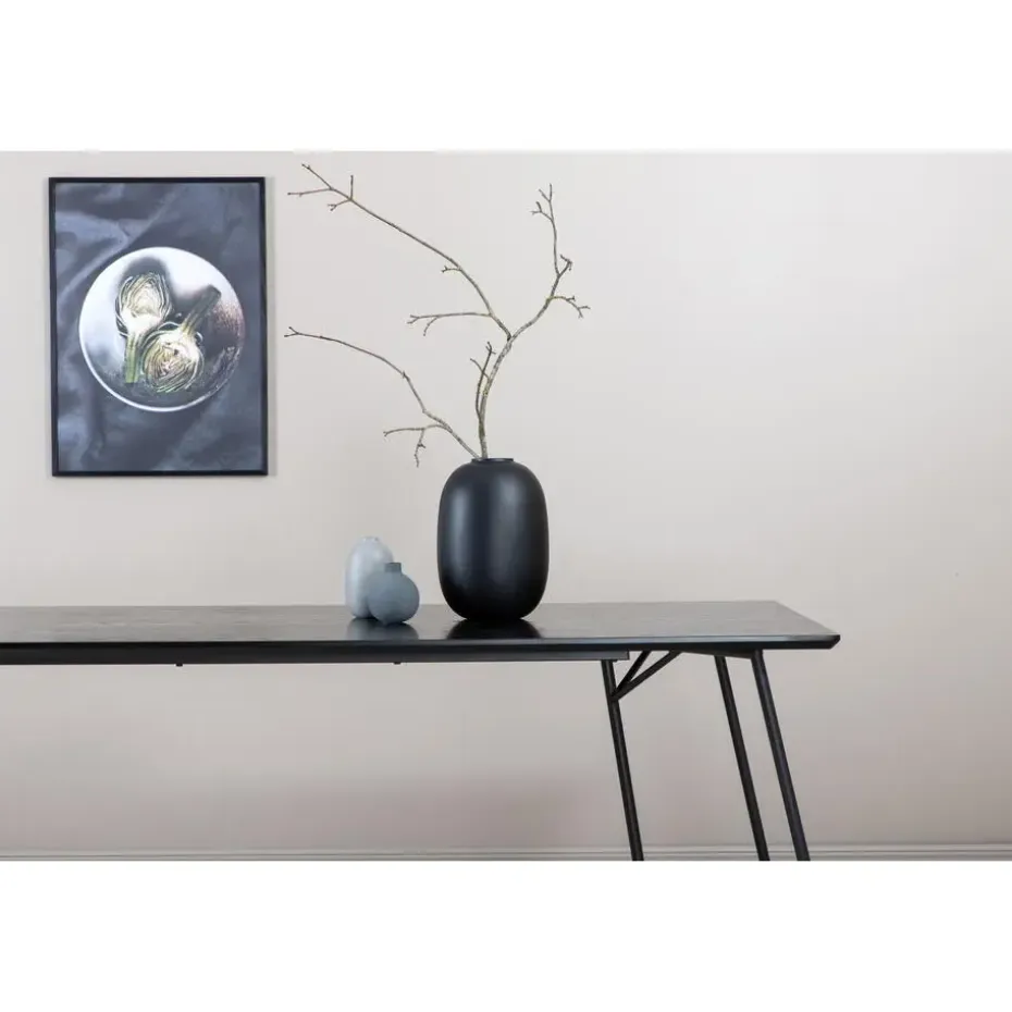 Eettafel Zwart Hout - 190x90x75cm - Petra