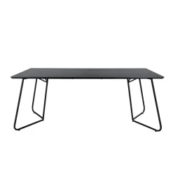 Eettafel Zwart Hout - 190x90x75cm - Petra