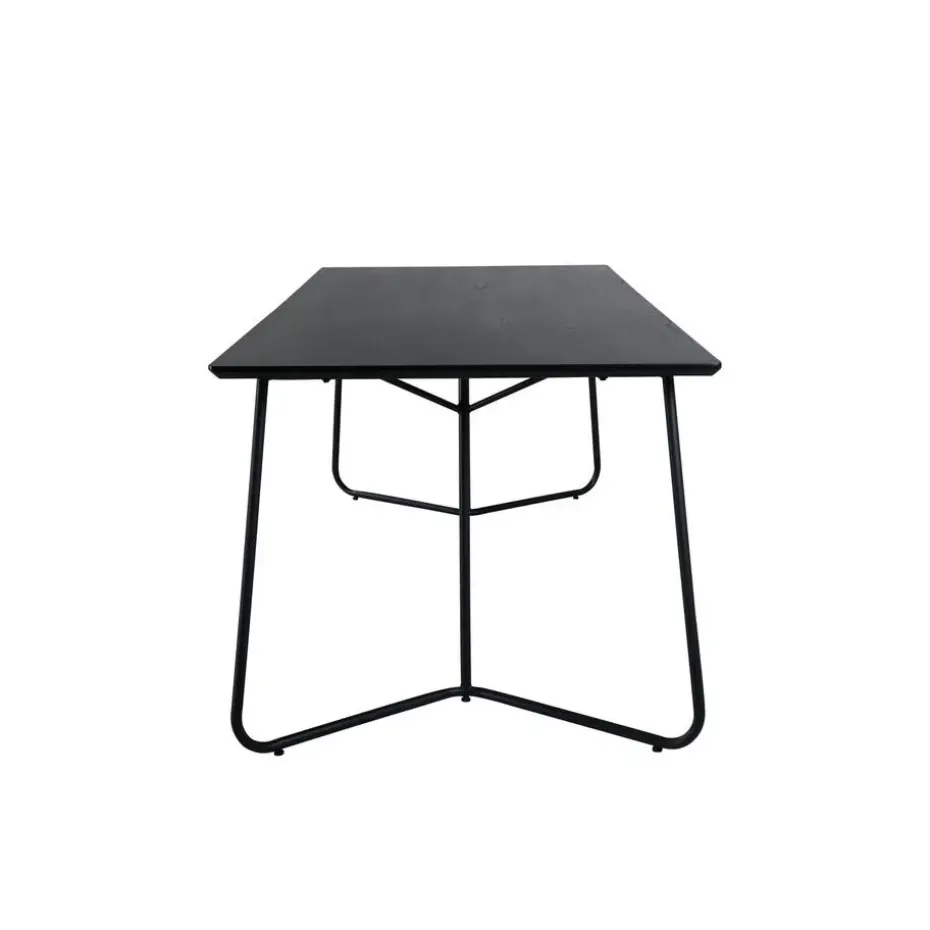 Eettafel Zwart Hout - 190x90x75cm - Petra