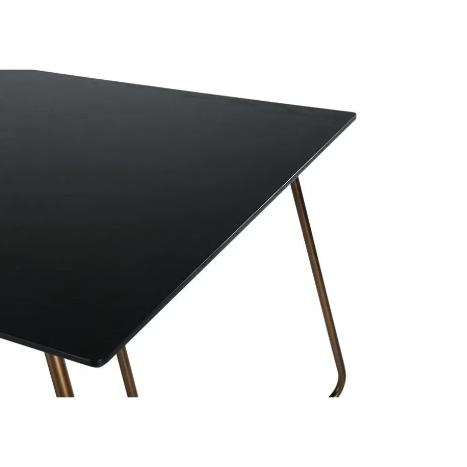 Eettafel Zwart Hout - 190x90x75cm - Petra Distressed