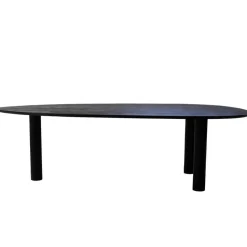 Eettafel Zwart Mangohout - 210x120x76cm - 6-8 Personen - Hana