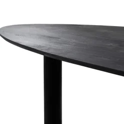 Eettafel Zwart Mangohout - 210x120x76cm - 6-8 Personen - Hana