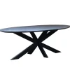 Eettafel Zwart Mangohout - 200x100x78cm - Diamond