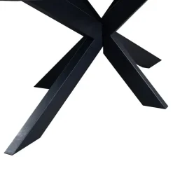 Eettafel Zwart Mangohout - 200x100x78cm - Diamond