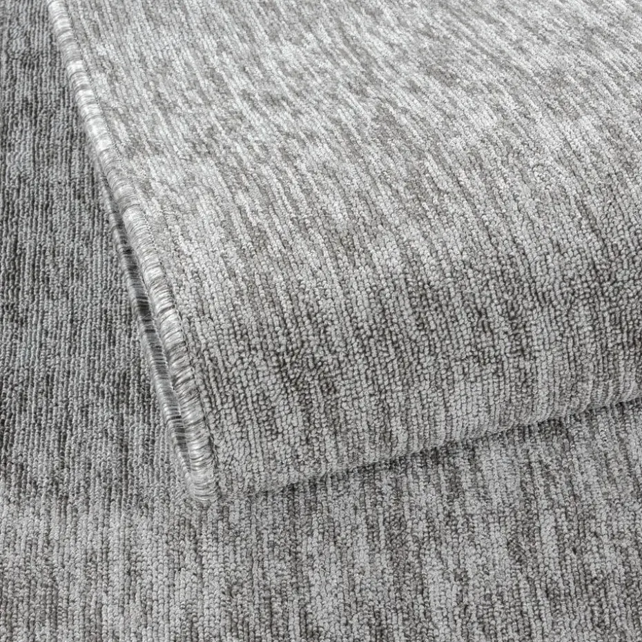 Effen Vloerkleed Laagpolig Lichtgrijs - 200x290 CM