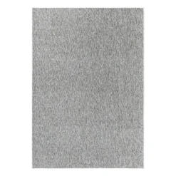 Effen Vloerkleed Laagpolig Lichtgrijs - 140x200 CM