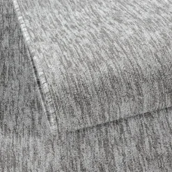 Effen Vloerkleed Laagpolig Lichtgrijs - 140x200 CM