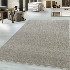 Effen Vloerkleed Laagpolig Beige - 160x230 CM