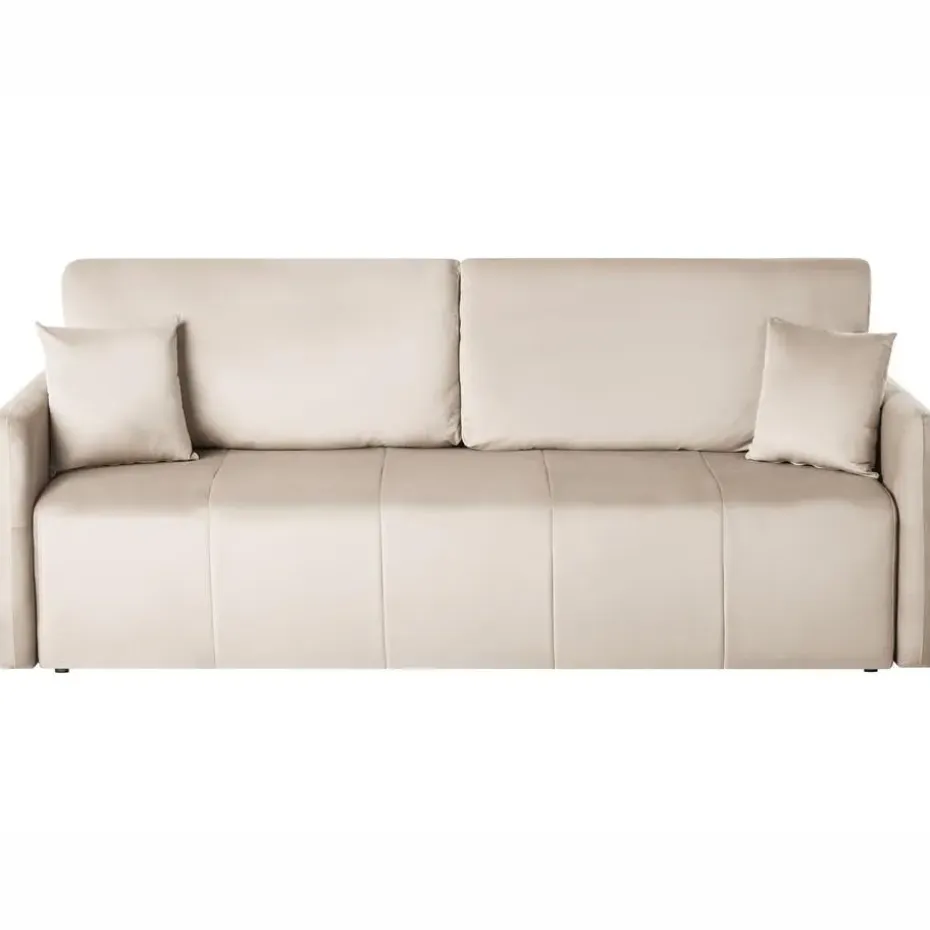 EGGE - Driezitsbank - Taupe - Fluweel