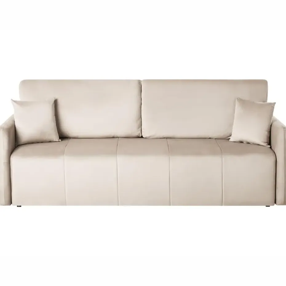 EGGE - Driezitsbank - Taupe - Fluweel