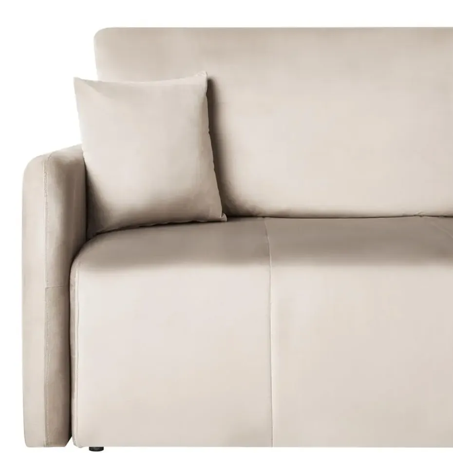 EGGE - Driezitsbank - Taupe - Fluweel