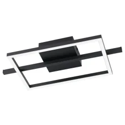 EGLO Amandolo Plafondlamp - LED - 40 cm - Zwart/Wit - Instelbaar RGB