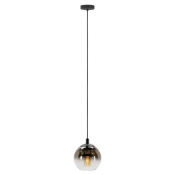 EGLO Ariscani 1 Hanglamp - E27 - Ø 20 cm - Koperglas - Zwart