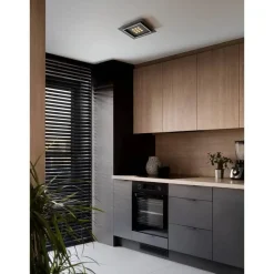 EGLO Balazote Plafonnière - LED - Kunststof - Zwart/Wit