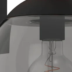 EGLO Bufalata Wandlamp - buitenverlichting - E27 - Zwart, bruin