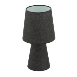 EGLO Carpara Tafellamp - E14 - H 34 cm - Textiel/Linnen - Wit/Bruin