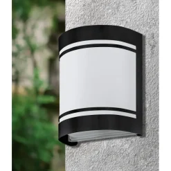 EGLO Cerno Wandlamp - E27 - Glas - Zwart/Wit