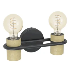 EGLO Chieveley Wandlamp - E27 - 28.5 cm - Zwart