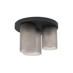 EGLO Colomera Plafondlamp - E27 - Ø 35 cm - Zwart/Mat Grijs