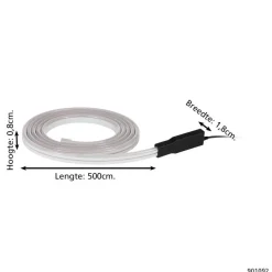 EGLO connect.z Flatneon Z LED Strip - 500 cm - RGB