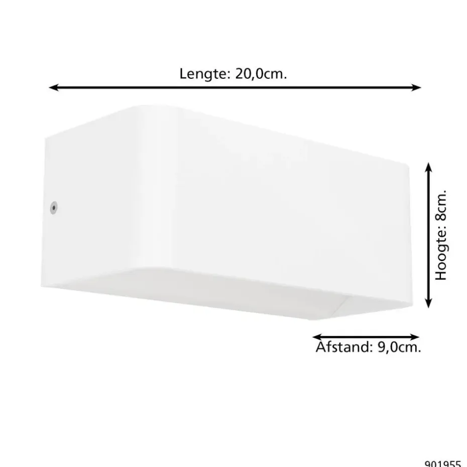 EGLO connect.z Sania-Z Wandlamp - 20 cm - Wit - RGB - Zigbee