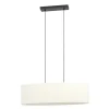 EGLO Febres Hanglamp - E27 - teddy stof - Zwart/Wit