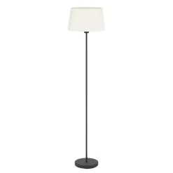 EGLO Febres Staande lamp - E27 - teddy stof - Zwart/Wit