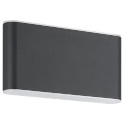 EGLO Grutti Wandlamp - LED - 17,5 cm - Antraciet